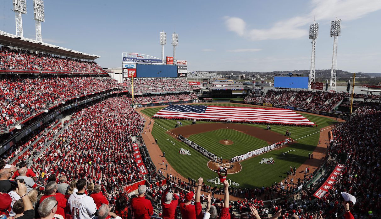 Great American Ball Park in Cincinnati is the place to go if you want to see home runs. Photo by John Minchillo/AP.