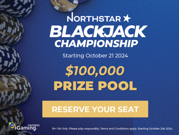 Hello Ontario blackjack enthusiasts! A total prize pool of $100,000 is up for grabs in the NorthStar Blackjack Championship!