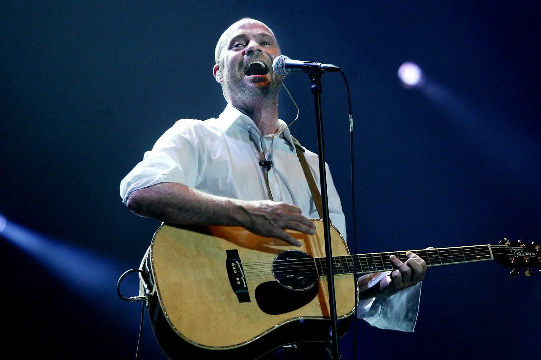 Gord Downie of the Tragically Hip sings during the band