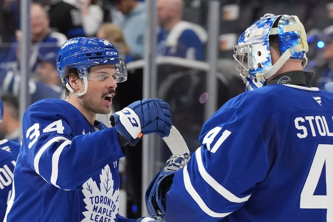 The Toronto Maple Leafs are +2,100 to win the Stanley Cup. Photo by Frank Gunn/The Canadian Press.