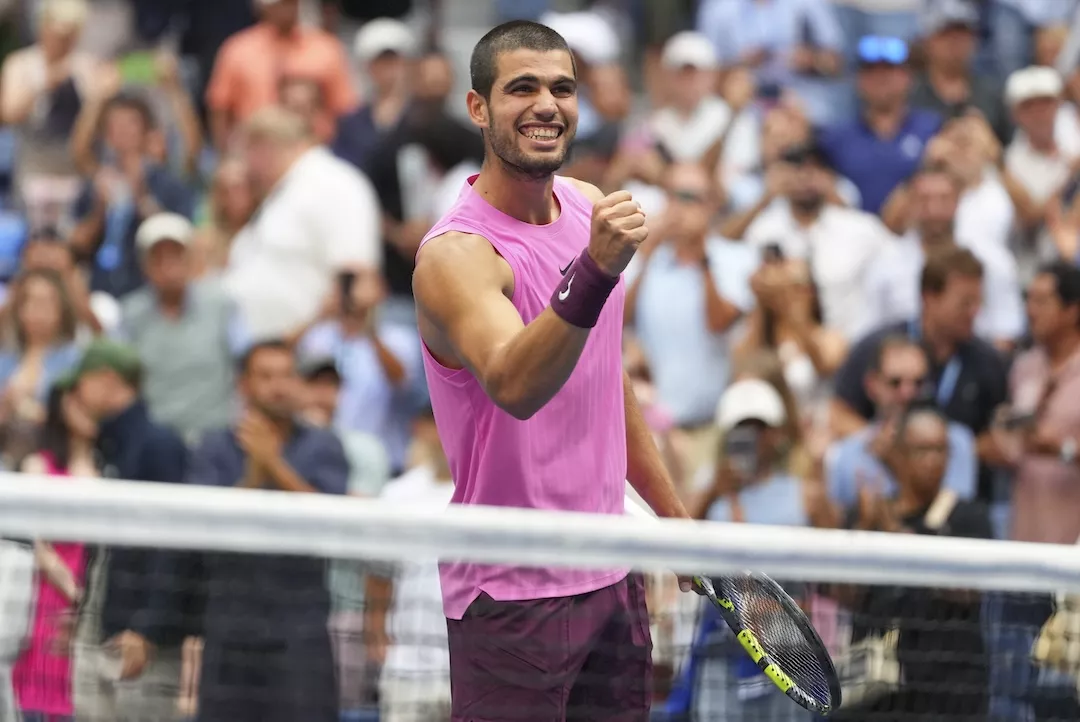 Bet on Carlos Alcaraz to beat Jannik Sinner in the final. Photo by Kirsty Wigglesworth/AP.