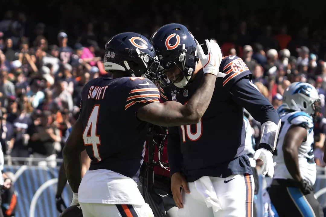 Bet on Caleb Williams and the Chicago Bears to start strong. Photo by Nam Y. Huh/AP.