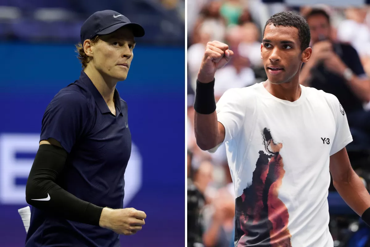 Sinner has won 25 straight grand slam matches on hard courts. Photos by AP.