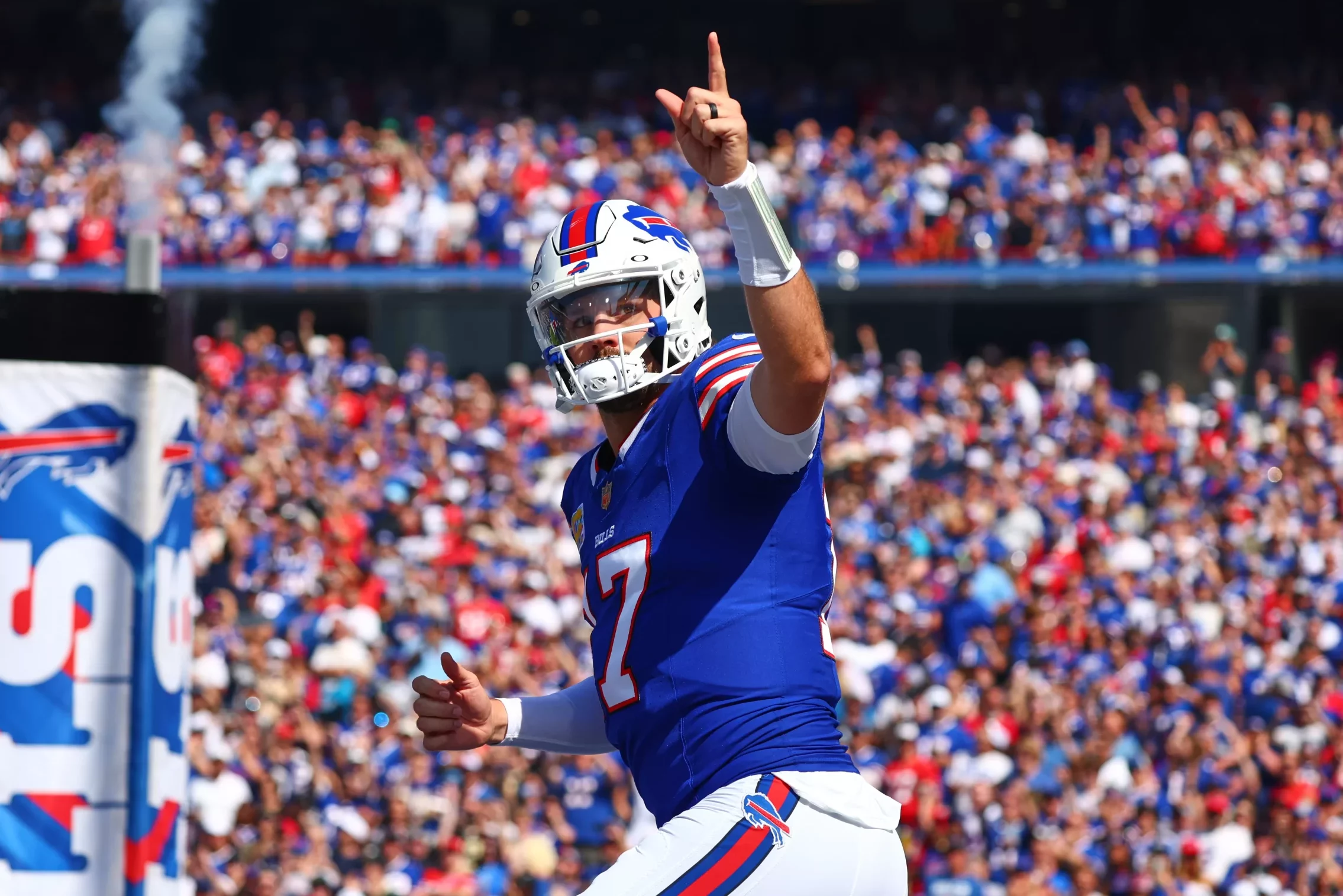 The Buffalo Bills have never won a Super Bowl, but with Josh Allen, the championship expectations are real. Photo by Jeffrey T. Barnes/AP.