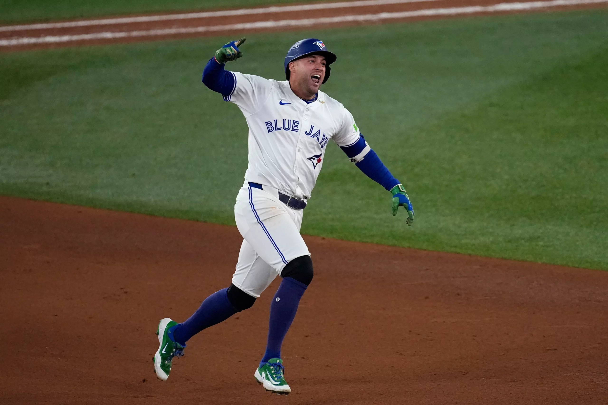 George Springer and the Toronto Blue Jays had the best record in the American League in 2025, and they converted that into a World Series berth. Photo by David J. Phillip/AP.