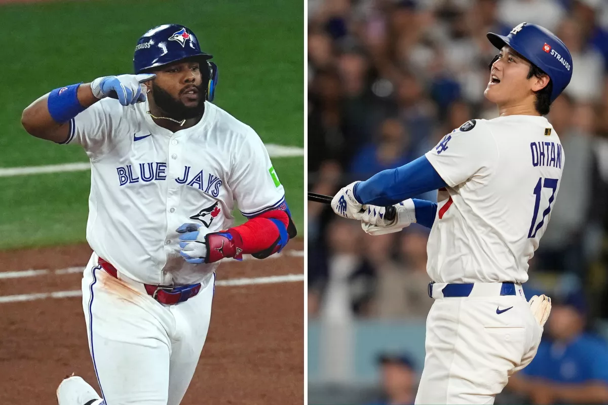 Vladimir Guerrero Jr. and Shohei Ohtani were named ALCS and NLCS MVP, respectively. Photos by AP.