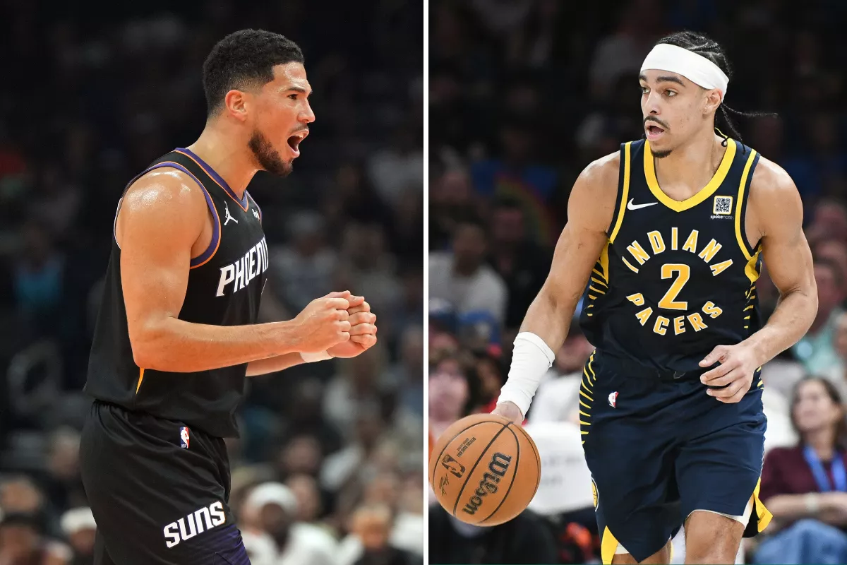 Devin Booker has 25+ points in eight of 12 games this season. Photos by AP.