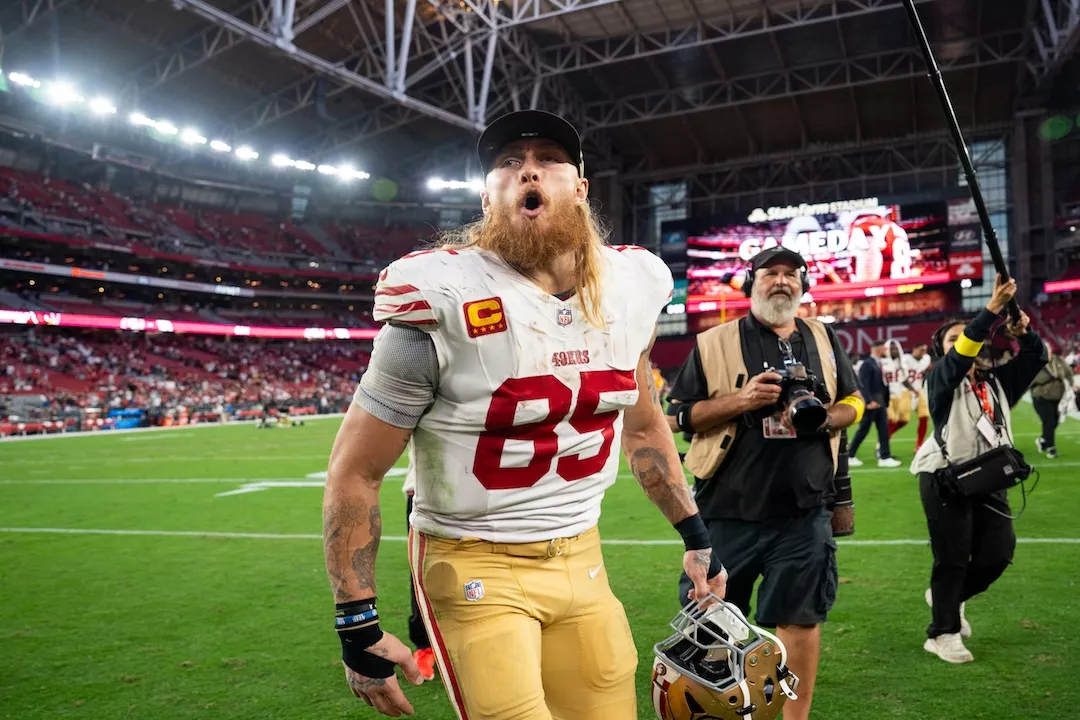 Bet on George Kittle to have a big game on Monday Night Football. Photo by Samantha Chow/AP.