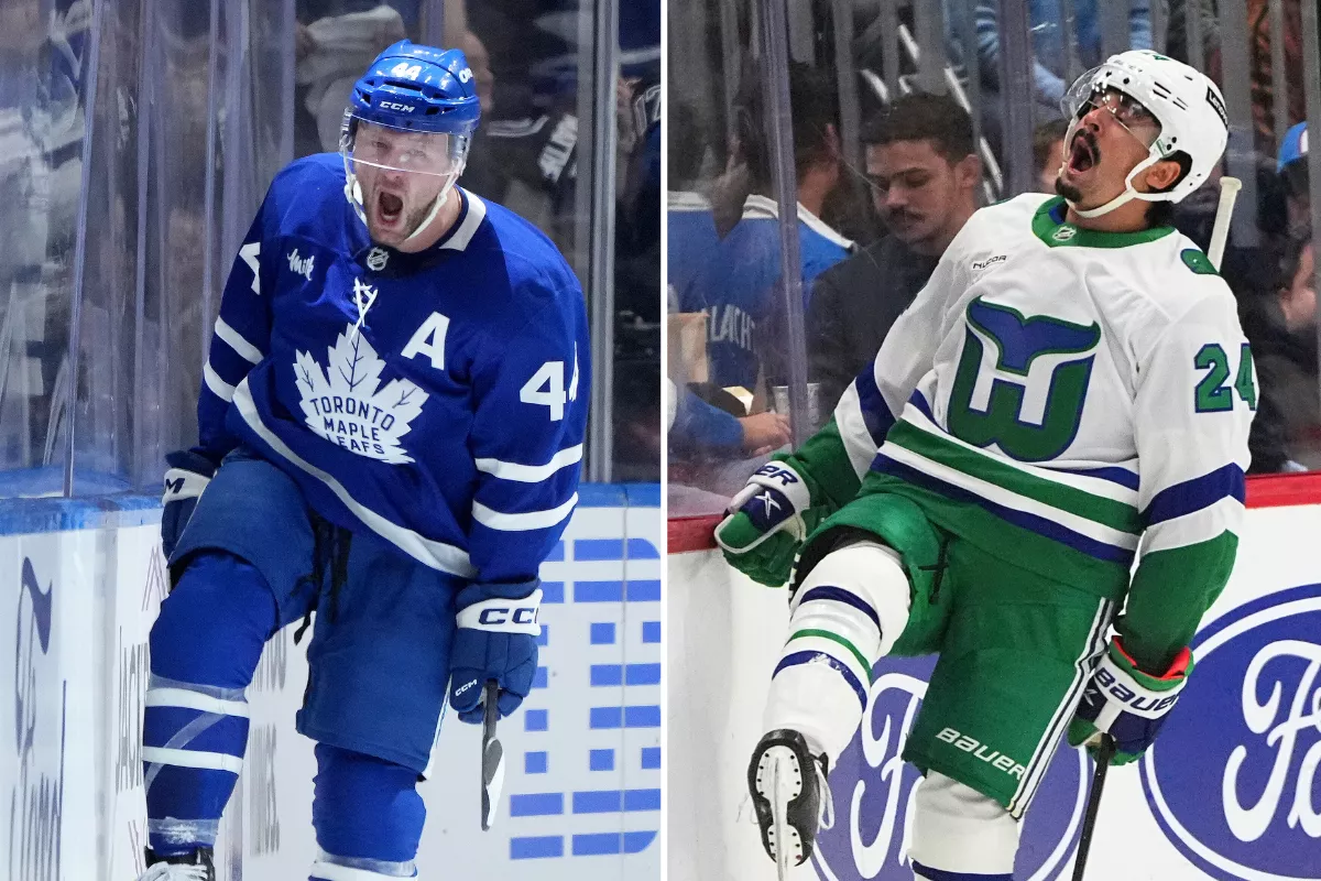 Best bets for Hurricanes vs. Maple Leafs on Sunday. Photos by AP/CP.