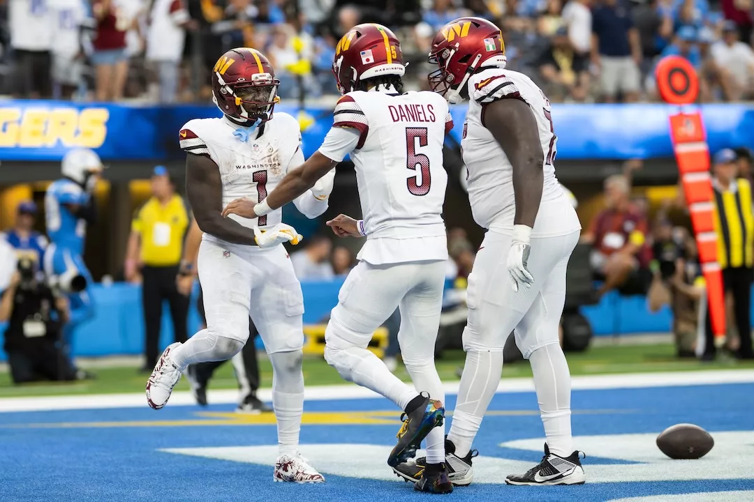 Bet on Deebo Samuel and the Washington Commanders on Sunday Night Football. Photo by Kyusung Gong/AP.