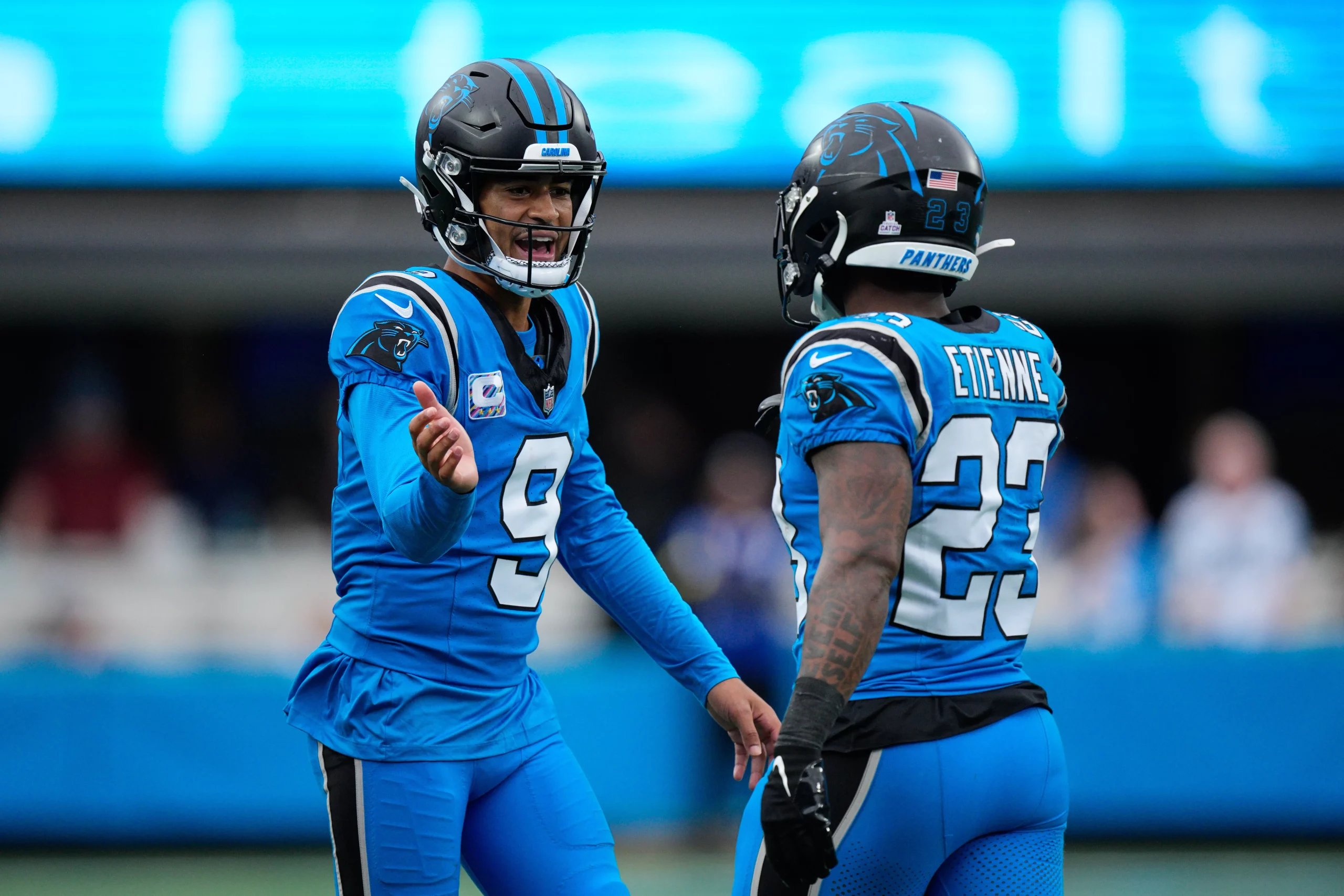 The Carolina Panthers have an NFL-high six wins as underdogs this season. Photo by Jacob Kupferman/AP.