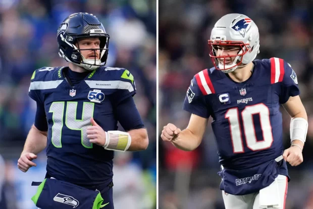 Darnold and Maye top the Super Bowl MVP odds board.