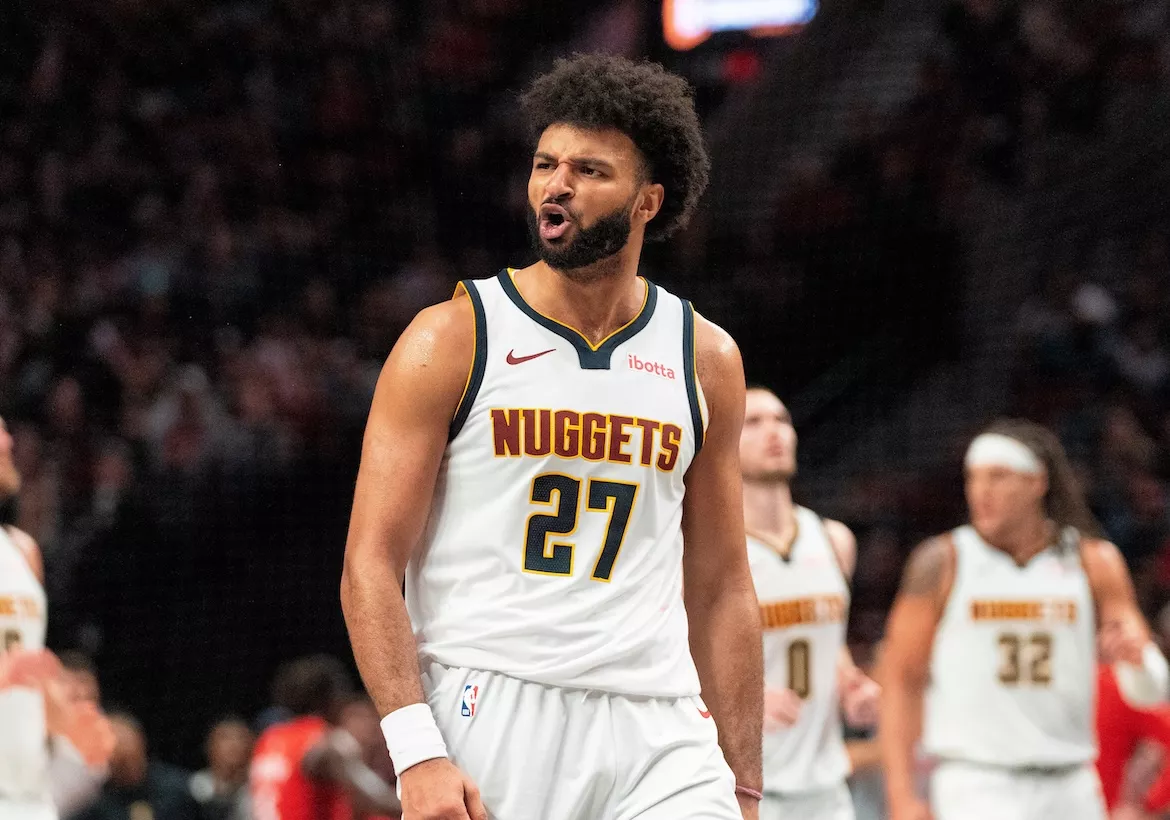 Jamal Murray is averaging just shy of 30.0 points per game in January. Photo by Ali Gradischer/AP.